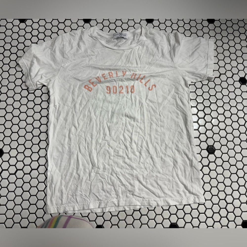 Tee ink White Beverly Hills Graphic T-Shirt size 6